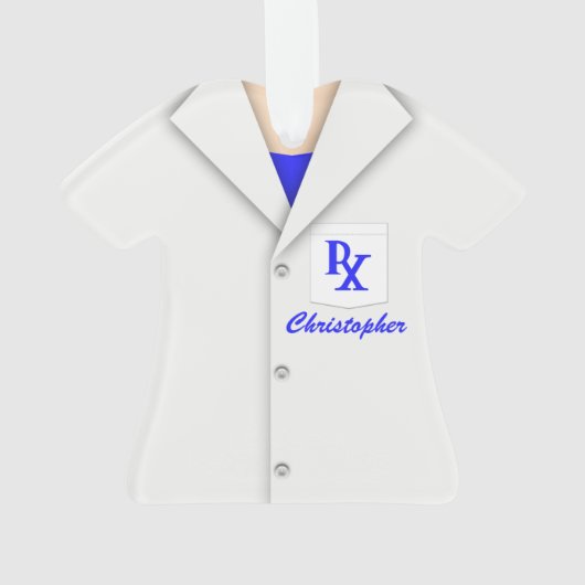 Cute Personalised Pharmacist Ornament (achterkant)