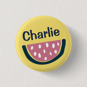 Cute Personalised Watermelon Art Ronde Button 3,2 Cm