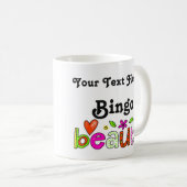 Cute Personalize Modern Bingo Beauty Girly Custom Koffiemok (Voorkant rechts)