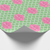 Cute personalize monogram cadeaupapier (Hoek)