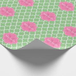 Cute personalize monogram cadeaupapier