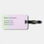 Cute Personalized aardbei Bagagelabel (Achterkant horizontaal)