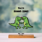 Cute Personalized Anniversary Gift Acryl Bord (Neutraal)