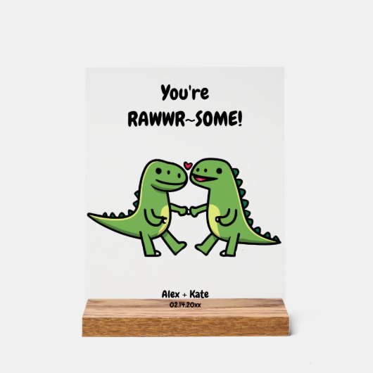 Cute Personalized Anniversary Gift Acryl Bord (Voorkant)