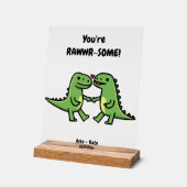 Cute Personalized Anniversary Gift Acryl Bord (Hoek)