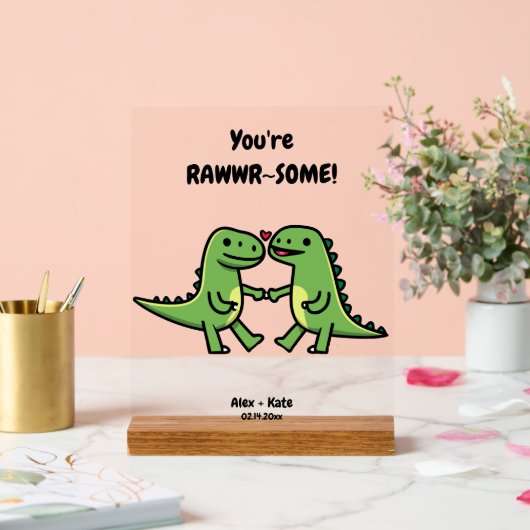 Cute Personalized Anniversary Gift Acryl Bord (Huwelijk)