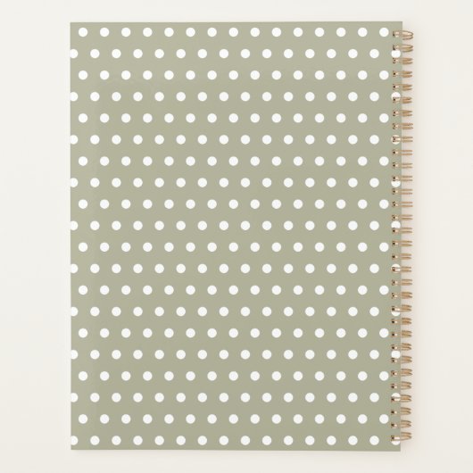 Cute Personalized Australian Native Wombat Planner (Achterkant)