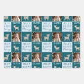 Cute Personalized Baby Photo Reindeer Christmas Inpakpapier Vel (Voorkant 3)