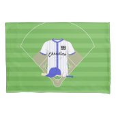 Cute Personalized Baseball Kussensloop (Voorkant)