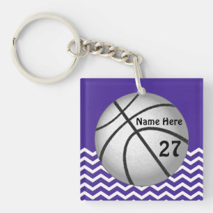 Cute Personalized Basketball Sleutelhangers for Gi