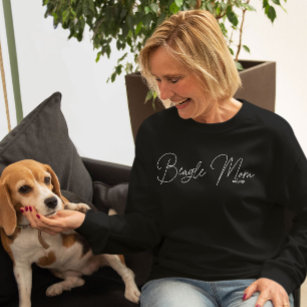 Cute Personalized Beagle Ma Dog Mama Sweatshirt