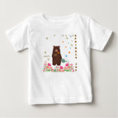 Cute Personalized Bear Gardening Sprinkle Joy Baby (Voorkant)
