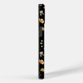 Cute Personalized Black Floral Wildflower Case-Mate iPhone Case (Achterkant / Rechts)