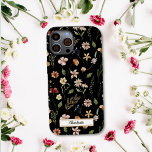 Cute Personalized Black Floral Wildflower Case-Mate iPhone 14 Hoesje<br><div class="desc">Bent u op zoek naar een telefooncel voor uw gloednieuwe iPhone 14? Cute Personalized Black Floral Wildflower Hoesje-Mate iPhone 14 Hoesje.</div>