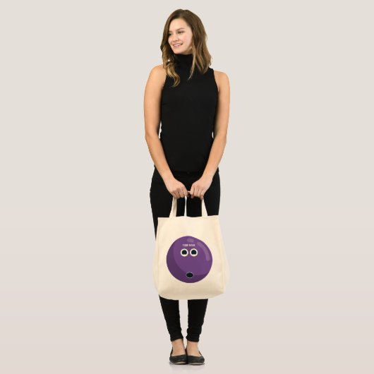 Cute Personalized Bowling Ball Bag Tote Bag