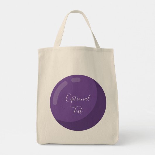 Cute Personalized Bowling Ball Bag Tote Bag (Achterkant)