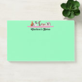 Cute Personalized Bunny Stationery Sticky Post-it Post-it® Notes (Kantoor)