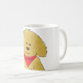 Cute Personalized Cartoon Goldendole Puppy Koffiemok (Voorkant rechts)