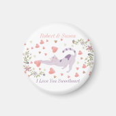 Cute Personalized Cat Love Valentine Magneet (Voorkant)