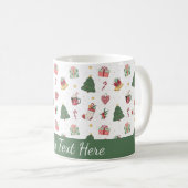 Cute Personalized Christmas Tree Mug Koffiemok (Voorkant rechts)