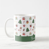 Cute Personalized Christmas Tree Mug Koffiemok (Links)