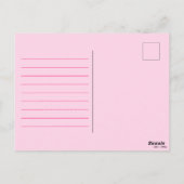 Cute Personalized Croissant Paris Bonjour Greeting Briefkaart (Achterkant)