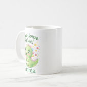 Cute Personalized Dinosaur Name Mug Koffiemok (Voorkant links)