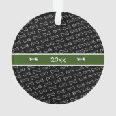 Cute Personalized Dog Bone Ewn Dog Photo Ornament (achterkant)