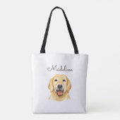 Cute Personalized Dog Canvas tas (Achterkant)
