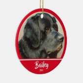 Cute Personalized Dog Photo Keramisch Ornament (Rechts)