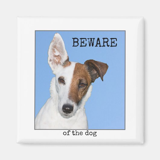 Cute Personalized Dog Photo Magnet (Voorkant)