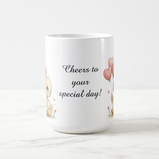 Cute Personalized Duckling Mug Koffiemok (Center)