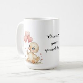 Cute Personalized Duckling Mug Koffiemok