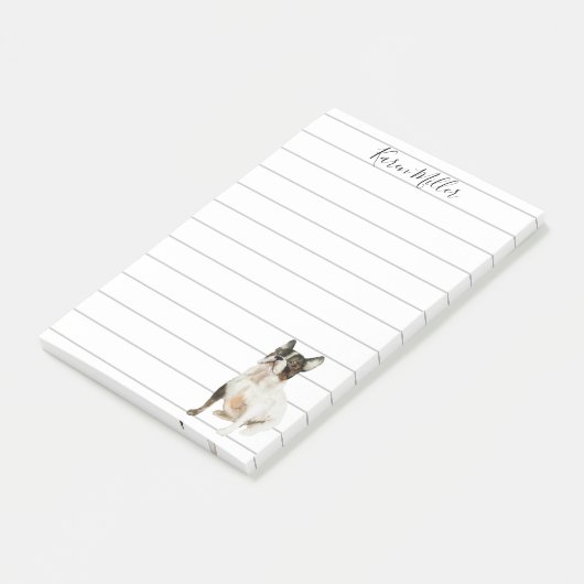 Cute Personalized French Bulldog Post-it® Notes (Schuin)