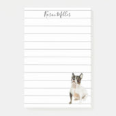 Cute Personalized French Bulldog Post-it® Notes (Voorkant)