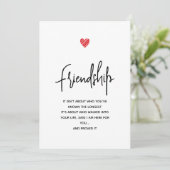 Cute Personalized Friendship Feestdagenkaart (Staand voorkant)