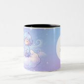 Cute Personalized Gemini Zodiac Mug Tweekleurige Koffiemok (Center)