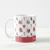 Cute Personalized Gingerbread Mug Koffiemok (Links)