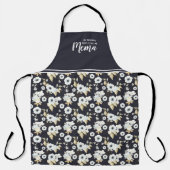 Cute Personalized Grandma Floral Apron Schort (Voorkant)