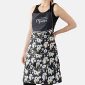 Cute Personalized Grandma Floral Apron Schort (Insitu)