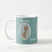 Cute Personalized Hand Painted Boho Giraffe