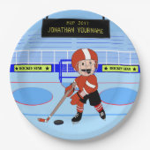 Cute Personalized Ice Hockey star RW Papieren Bordje (Voorkant)