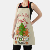 Cute Personalized Kerstbaking Team Schort (Insitu)
