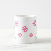 Cute Personalized Kerstwinter Snowman Koffiemok (Center)