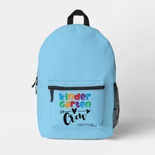 Cute, PERSONALIZED kids Kindergarten  Bedrukte Rugzak (Voorkant)