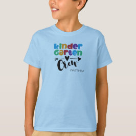 Cute, PERSONALIZED kids Kindergarten T-shirt