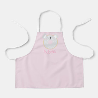 Cute Personalized Kinderen Apron Koala Donut Name Schort