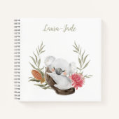 Cute Personalized Koala-laptop Notitieboek (Voorkant)