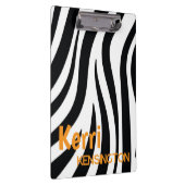 Cute Personalized Leopard Print Clipboard  Klembord (Rechts)