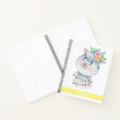 Cute Personalized Llama Notitieboek (Binnen)